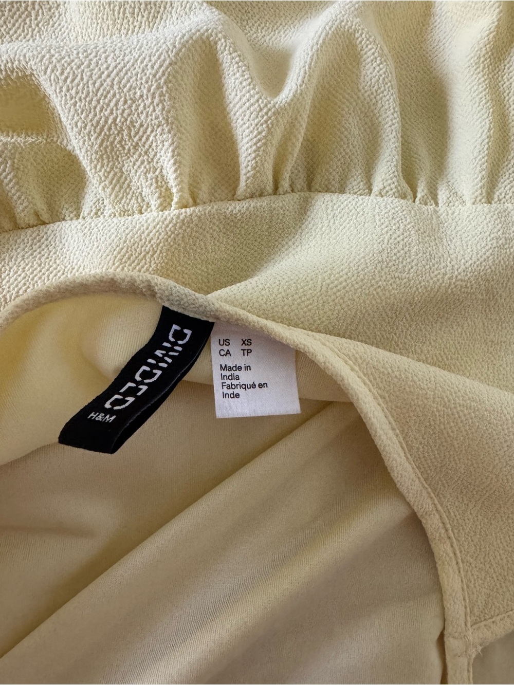 H&M Pale Yellow Tiered Maxi Dress with Spaghetti Straps - Picture 5 of 5